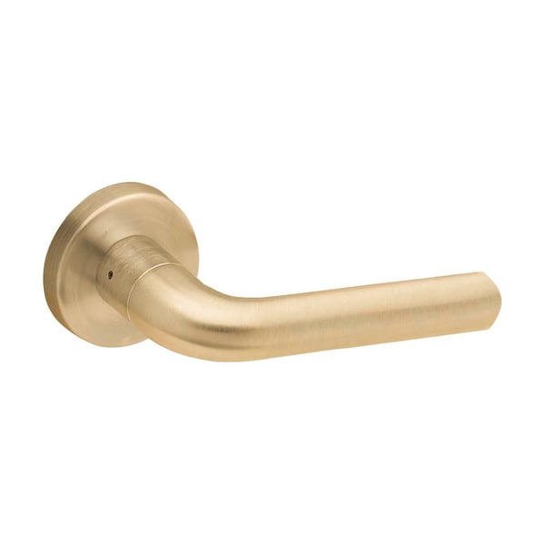 Schlage Grade 1 Full Dummy Trim Mortise Lock, 02 Lever, A Rose, Satin Brass Finish, Field Reversible L0172 02A 606 - main